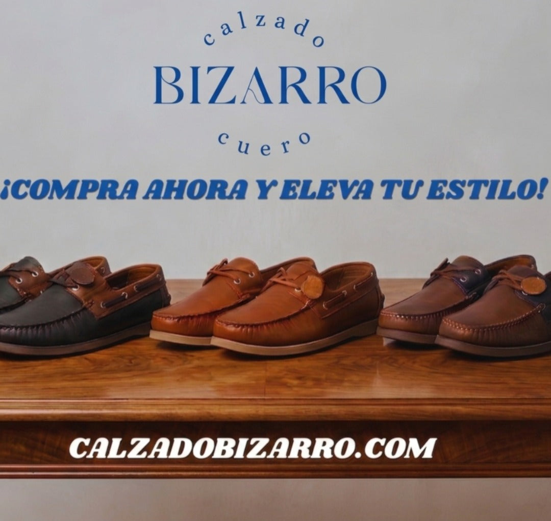 APACHES EN CUERO PARA HOMBRE