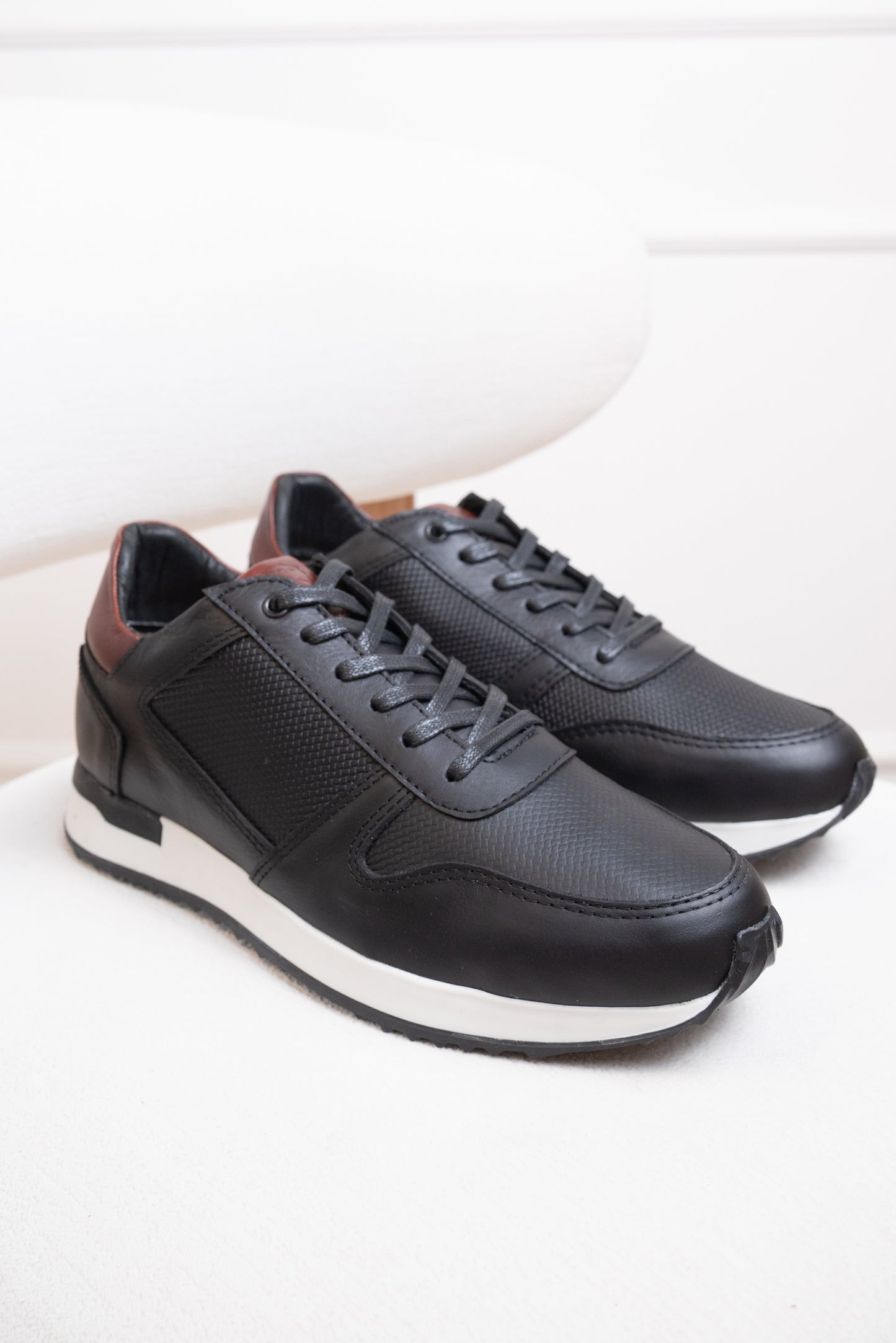 TENIS PARA HOMBRE EN CUERO | RF: BIZARRO PICKER - NEGRO