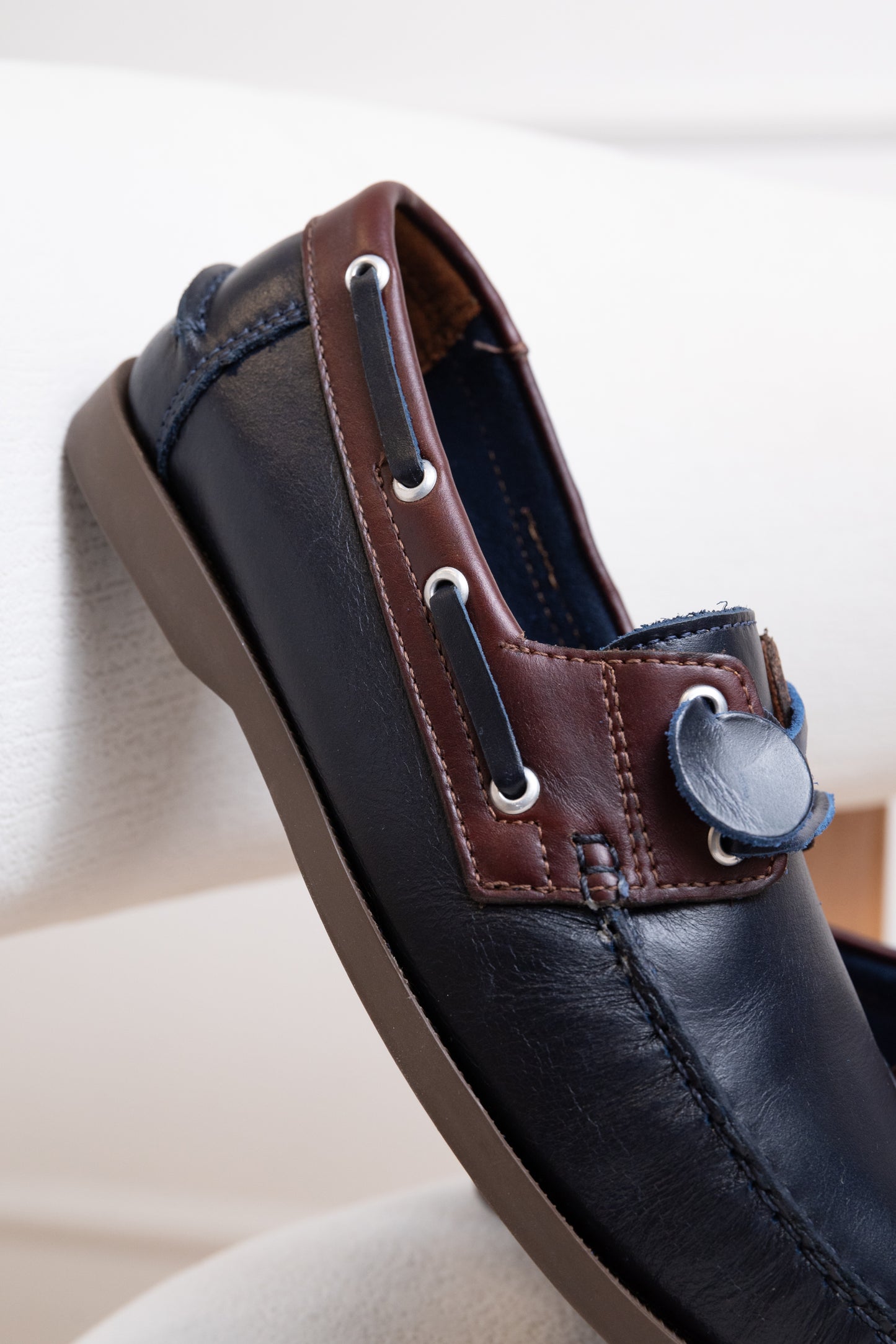 APACHES EN CUERO PARA HOMBRE |RF:BIZARRO TITAN - AZUL X CAFÉ