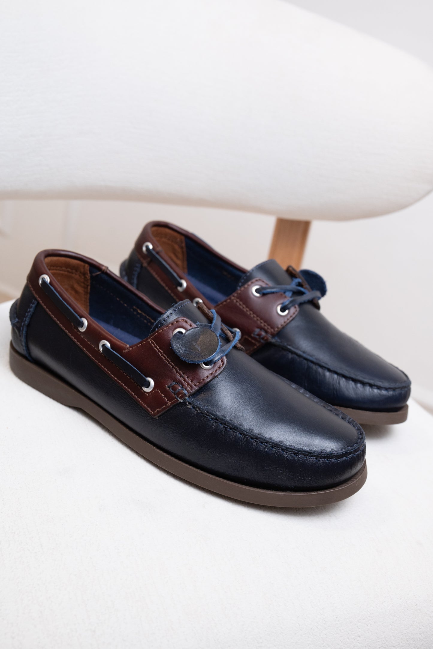 APACHES EN CUERO PARA HOMBRE |RF:BIZARRO TITAN - AZUL X CAFÉ