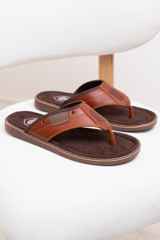 SANDALIA CUERO HOMBRE | GERENCY - COLOR: MIEL