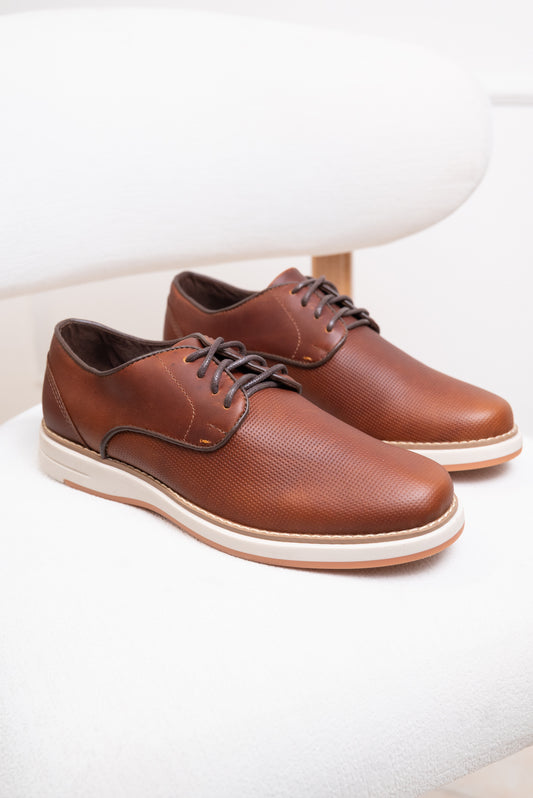 TENIS EN CUERO PARA HOMBRE | RF : TEXDA - MIEL