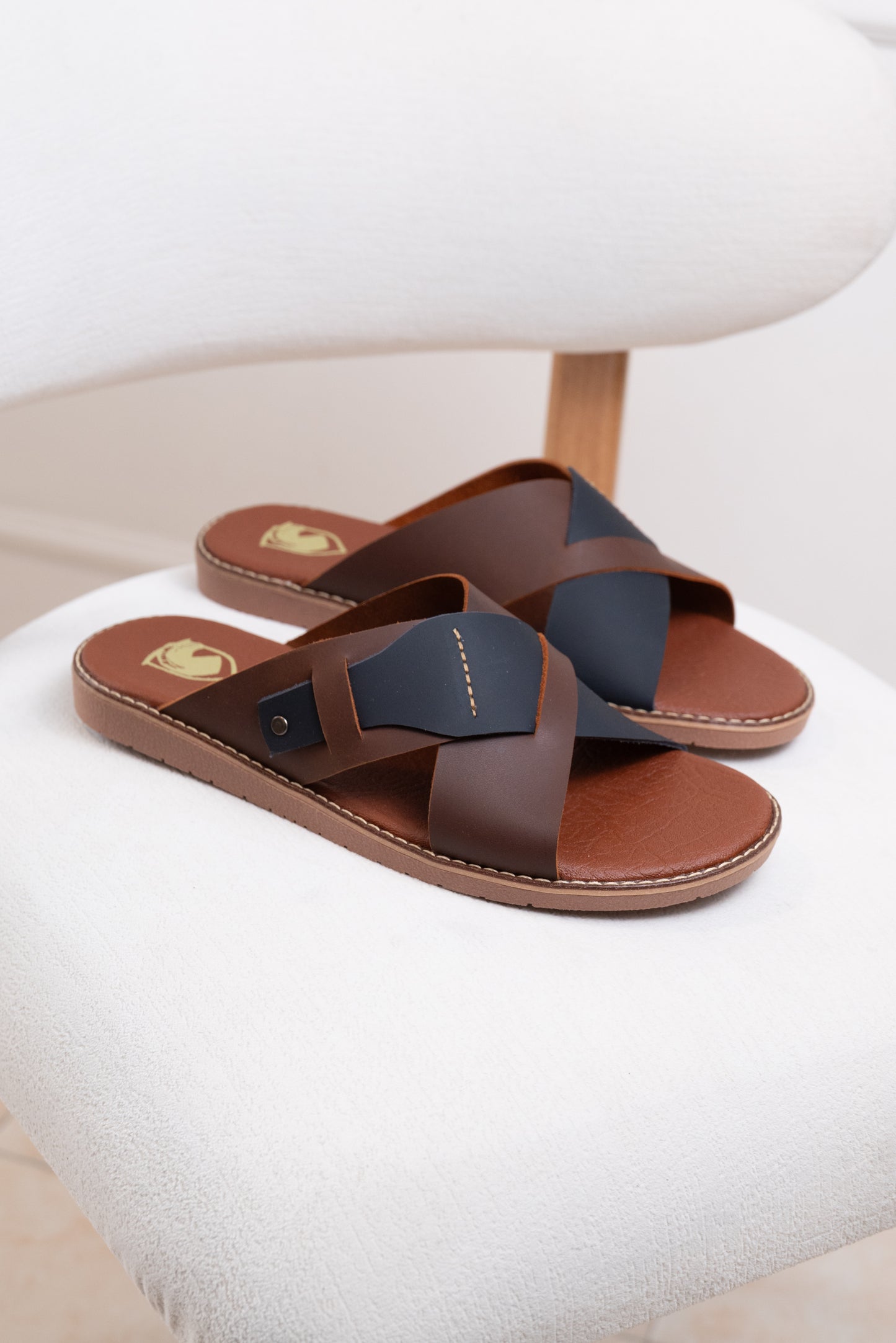 SANDALIA CUERO HOMBRE | FRANSHY - COLOR: MIEL X COÑAC-2036