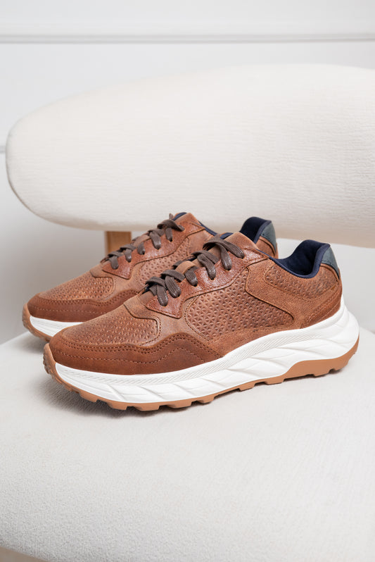 TENIS EN CUERO PARA HOMBRE  | RF :TINJAKA
