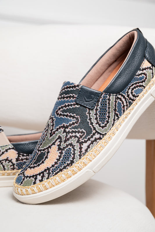 TENIS EN CUERO PARA HOMBRE  | RF : ALPARGATAS  867 AZUL