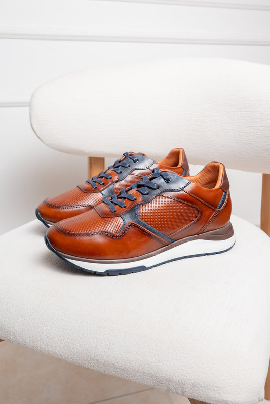TENIS EN CUERO PARA HOMBRE  | RF : T-004