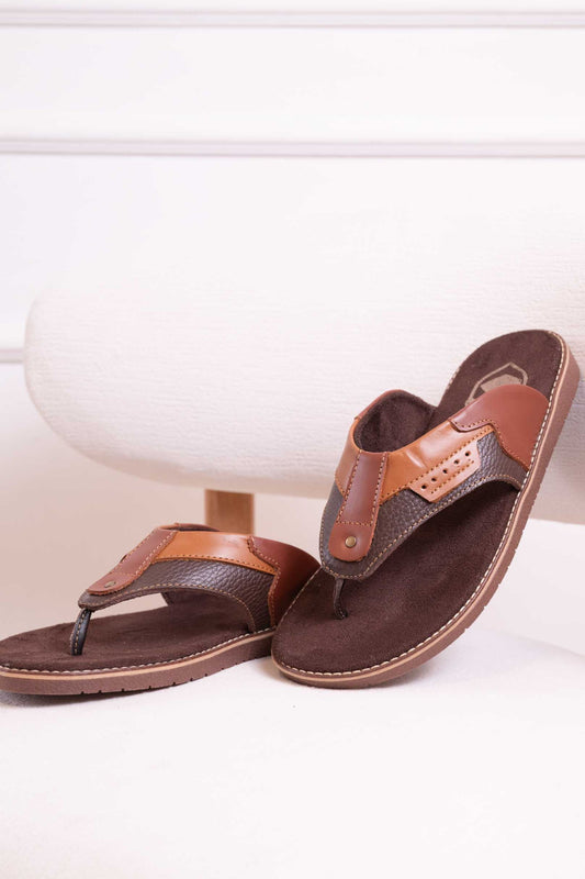 SANDALIA PARA HOMBRE EN CUERO|RF:BIZARRO ROMA MIEL -2360