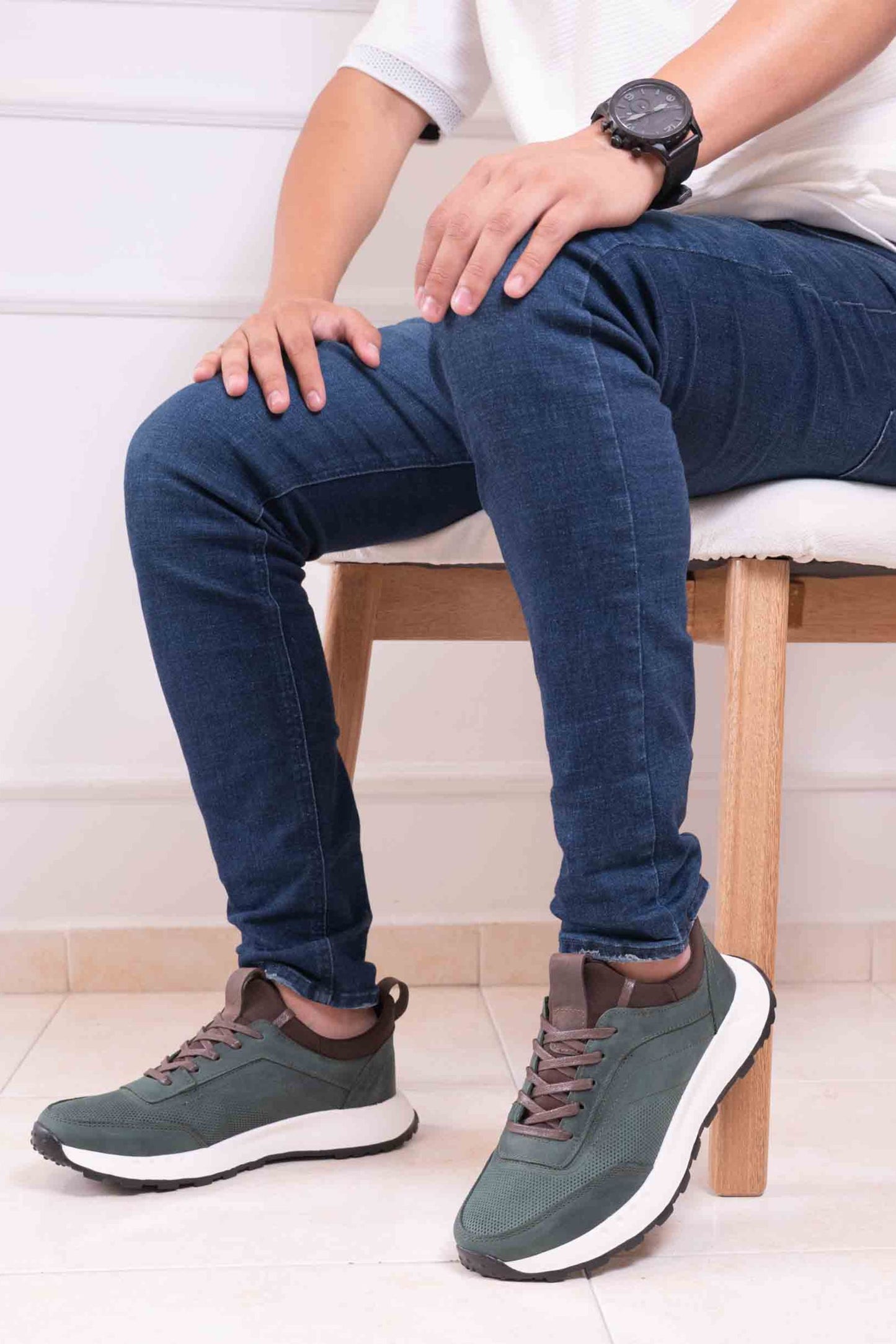 TENIS PARA HOMBRE |RF:BIZARRO SUPREMO-VERDE - RF: 3050
