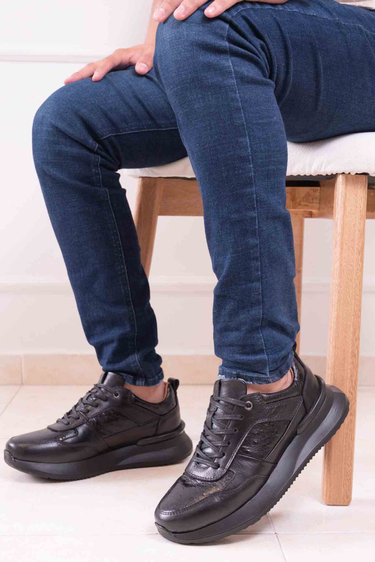 TENIS CUERO PARA HOMBRE|RF:BIZARRO FLOW NEGRO