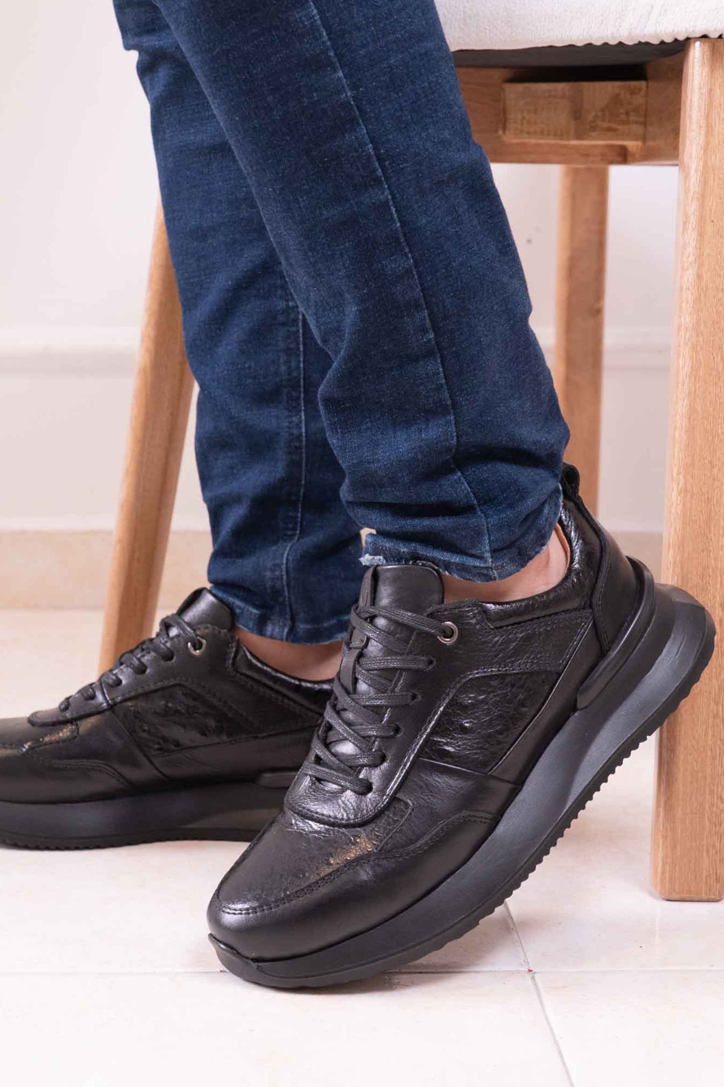 TENIS CUERO PARA HOMBRE|RF:BIZARRO FLOW NEGRO