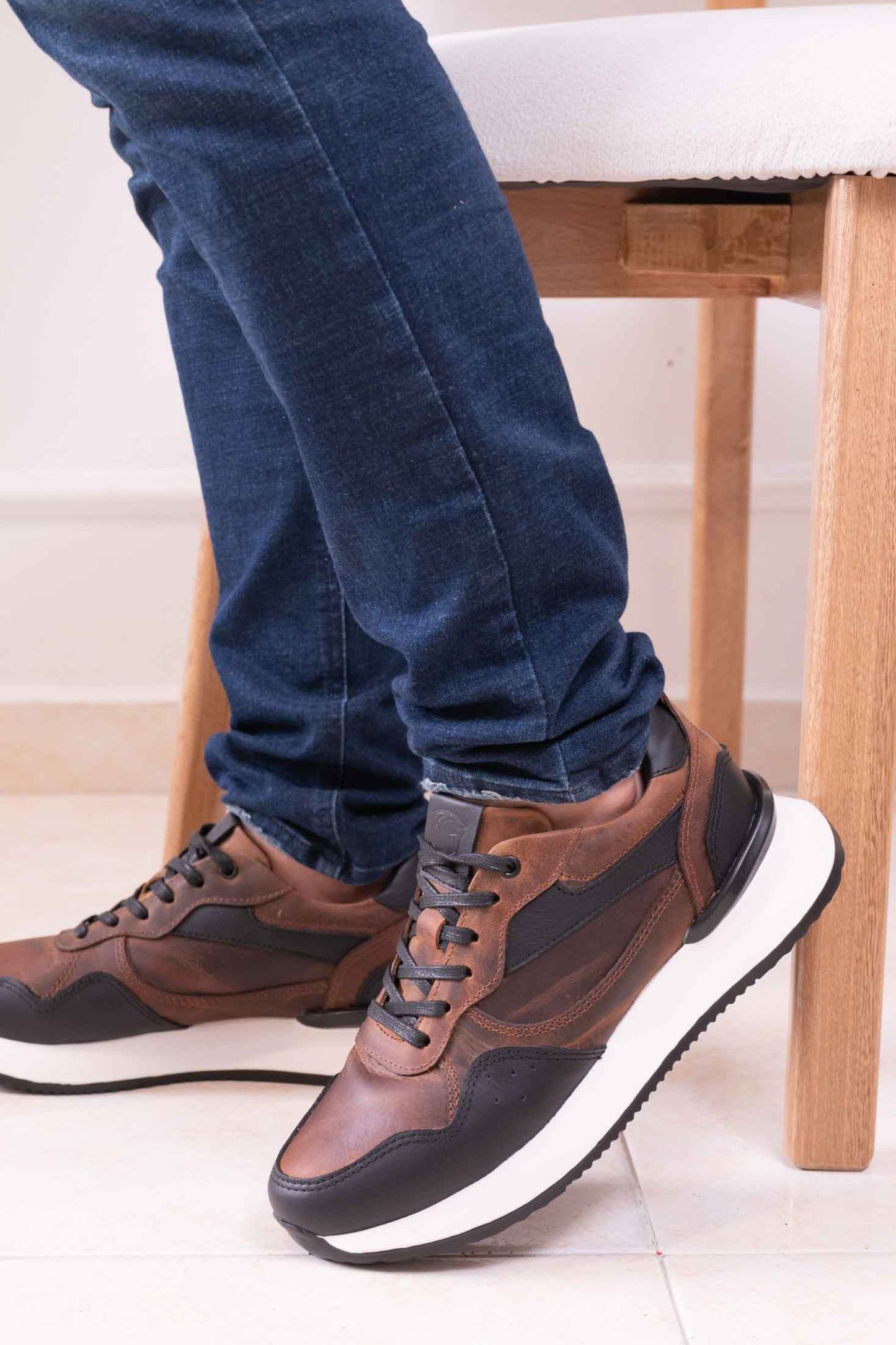 TENIS PARA HOMBRE EN CUERO|RF:BIZARRO IMPERIAL-CAFE