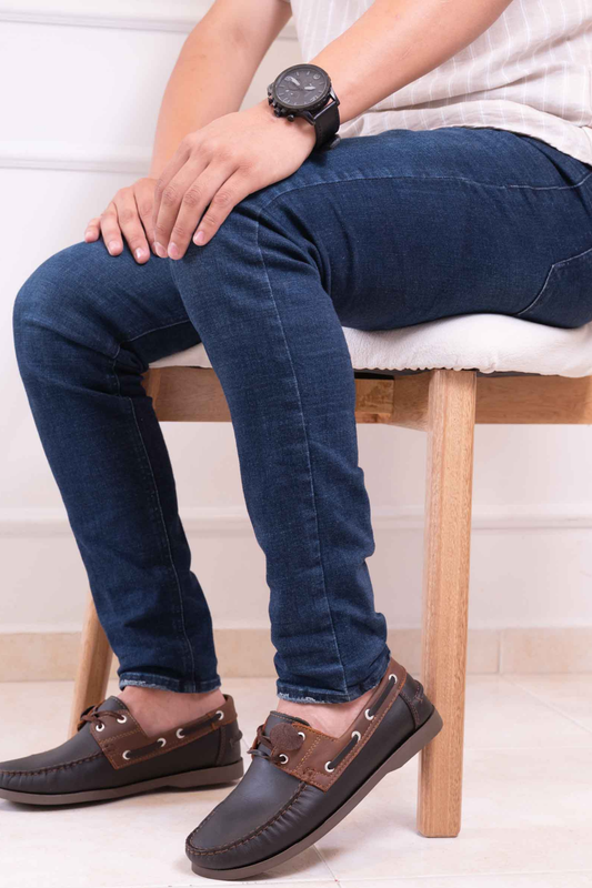 APACHES EN CUERO PARA HOMBRE |RF:BIZARRO TITAN -CAFE