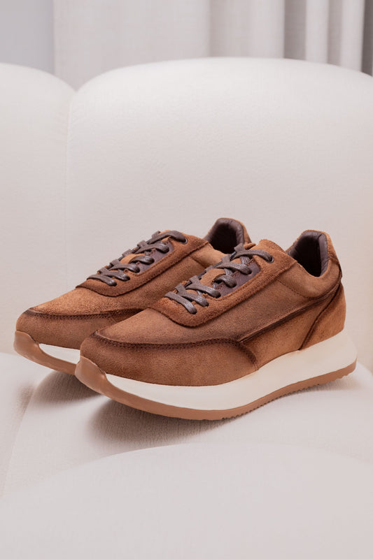 TENIS EN CUERO PARA HOMBRE| RF : EVORA - MIEL