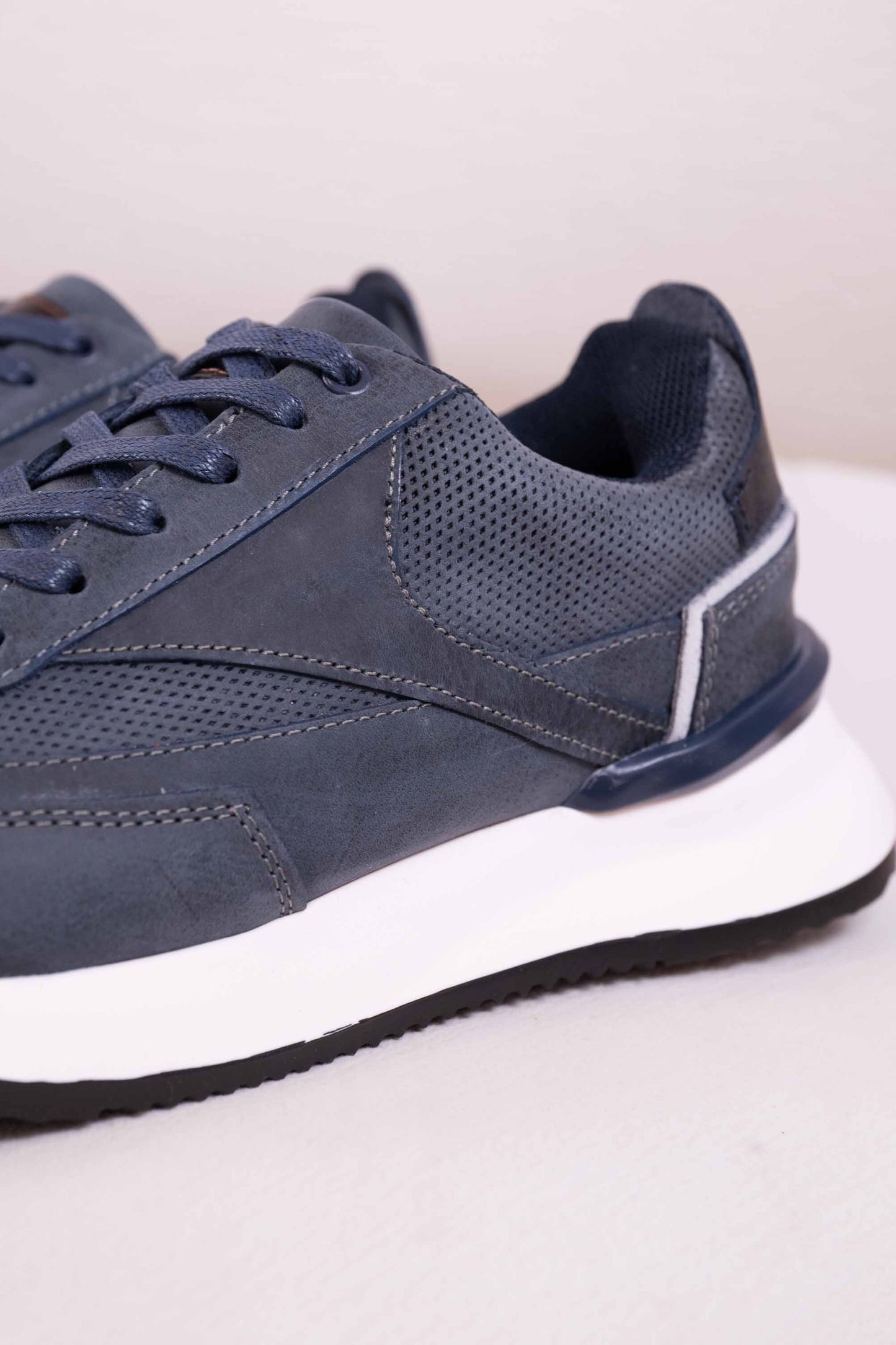 TENIS PARA HOMBRE EN CUERO | BIZARRO PRIME - AZUL- Rf : 3123