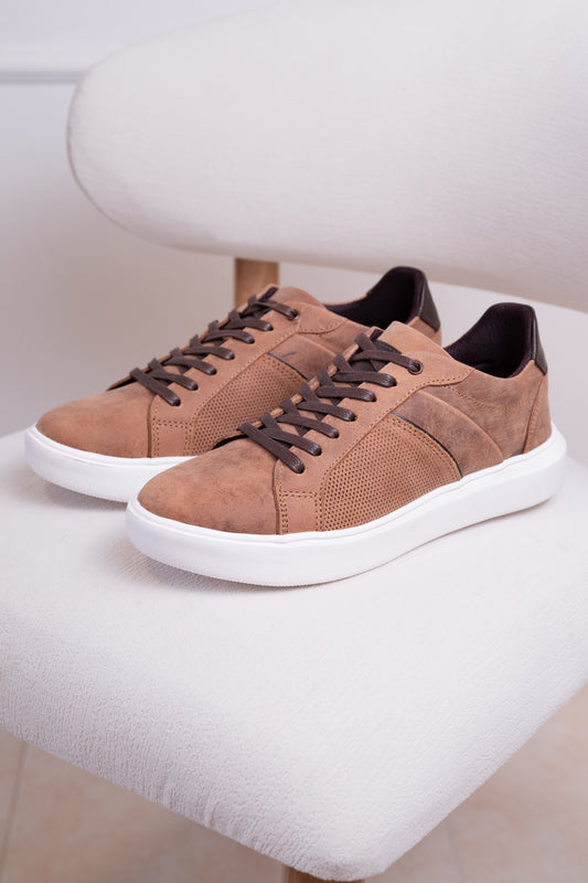 TENIS EN CUERO PARA HOMBRE | RF : ASTORIA - RUSTICO MIEL  -3220