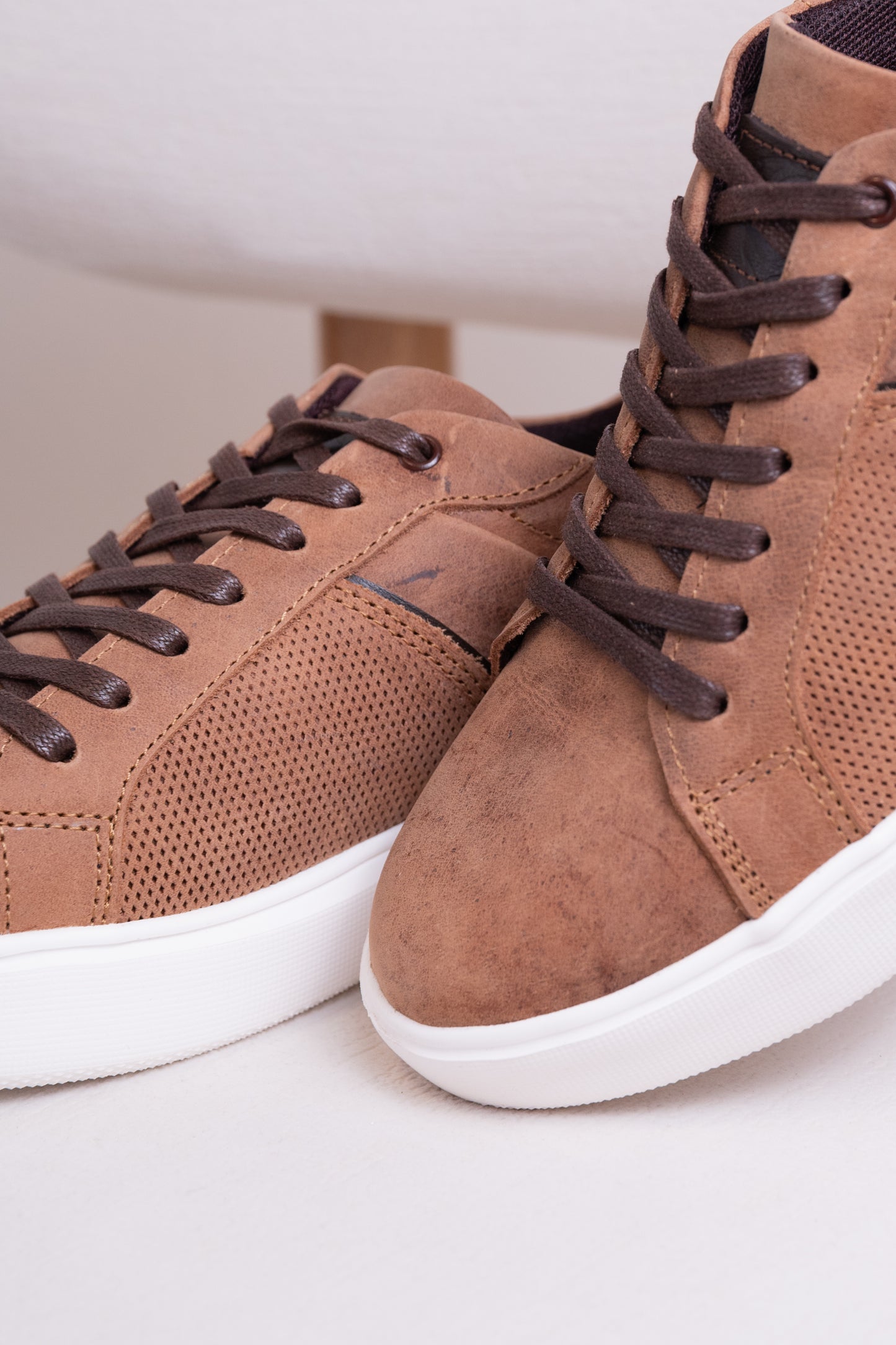 TENIS EN CUERO PARA HOMBRE | RF : ASTORIA - RUSTICO MIEL  -3220