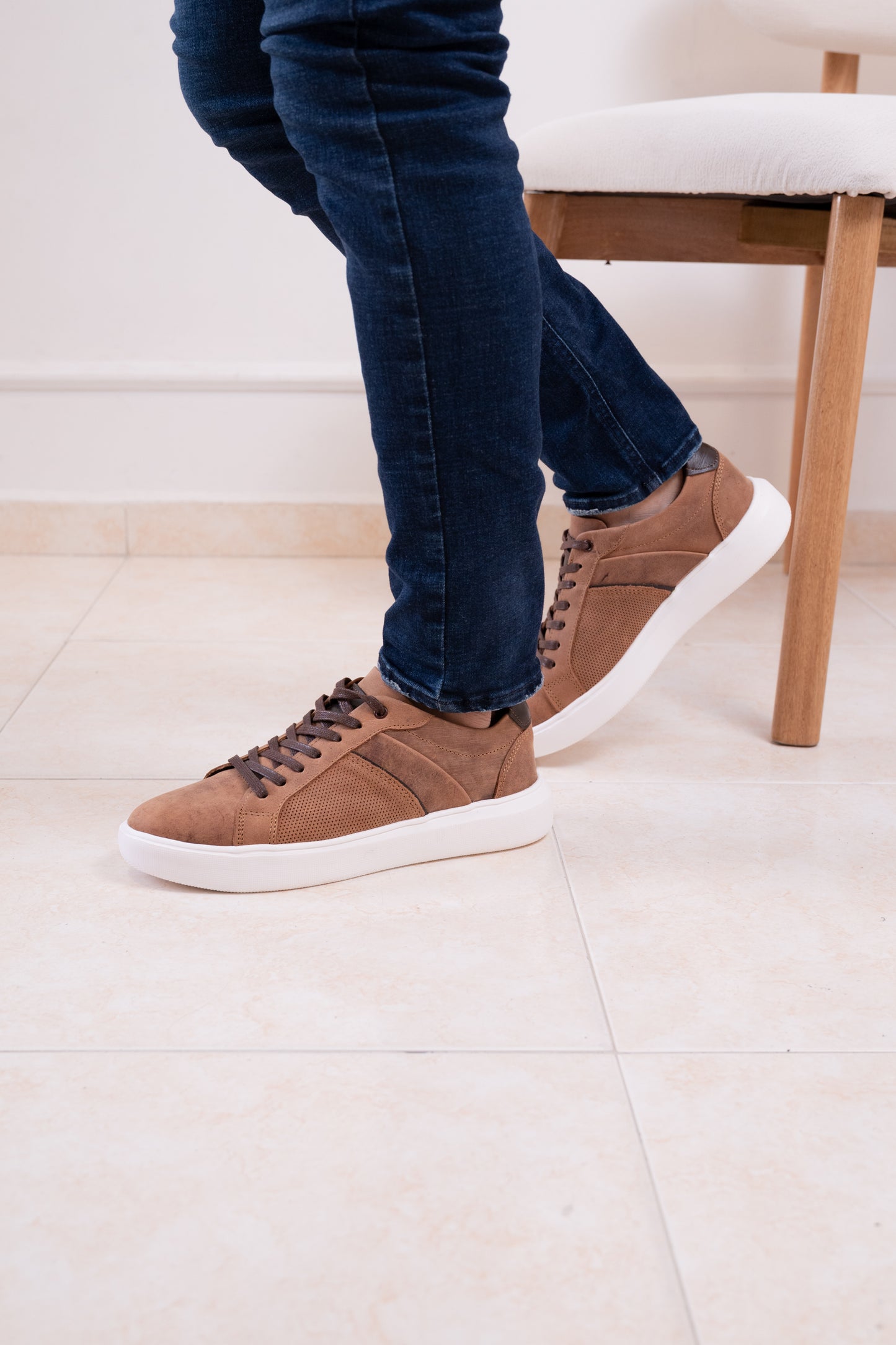 TENIS EN CUERO PARA HOMBRE | RF : ASTORIA - RUSTICO MIEL  -3220