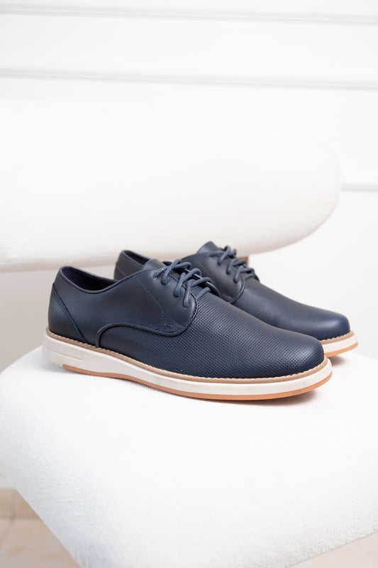 TENIS EN CUERO RUSTICO | RF : SANTIAGO AZUL