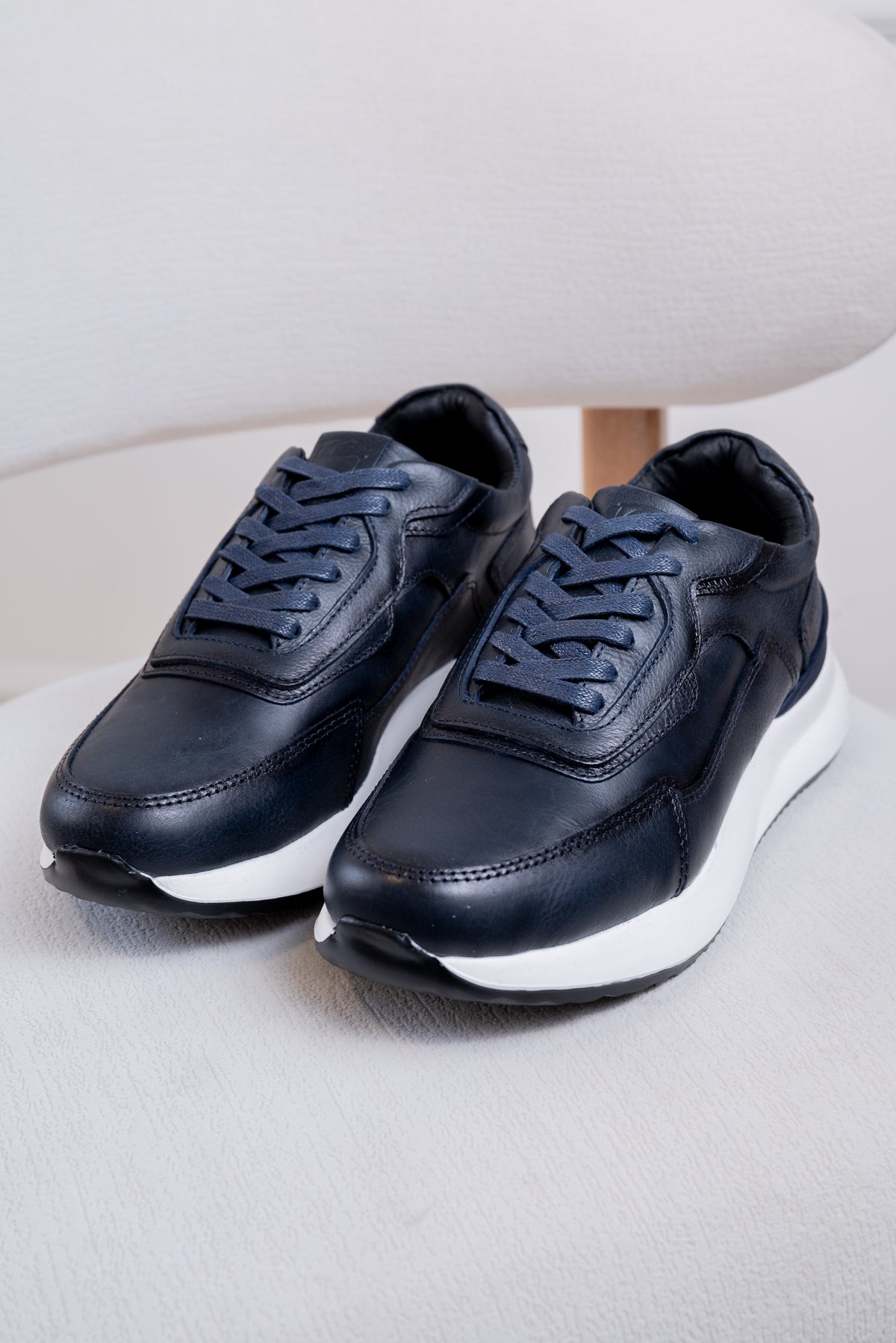 TENIS EN CUERO PARA HOMBRE RF: SPN 3316 AZUL