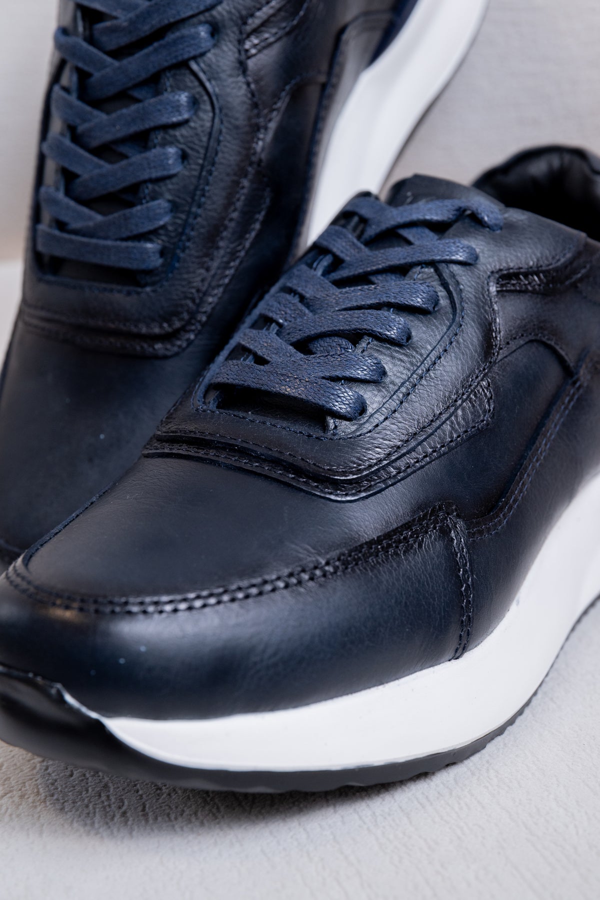 TENIS EN CUERO PARA HOMBRE RF: SPN 3316 AZUL