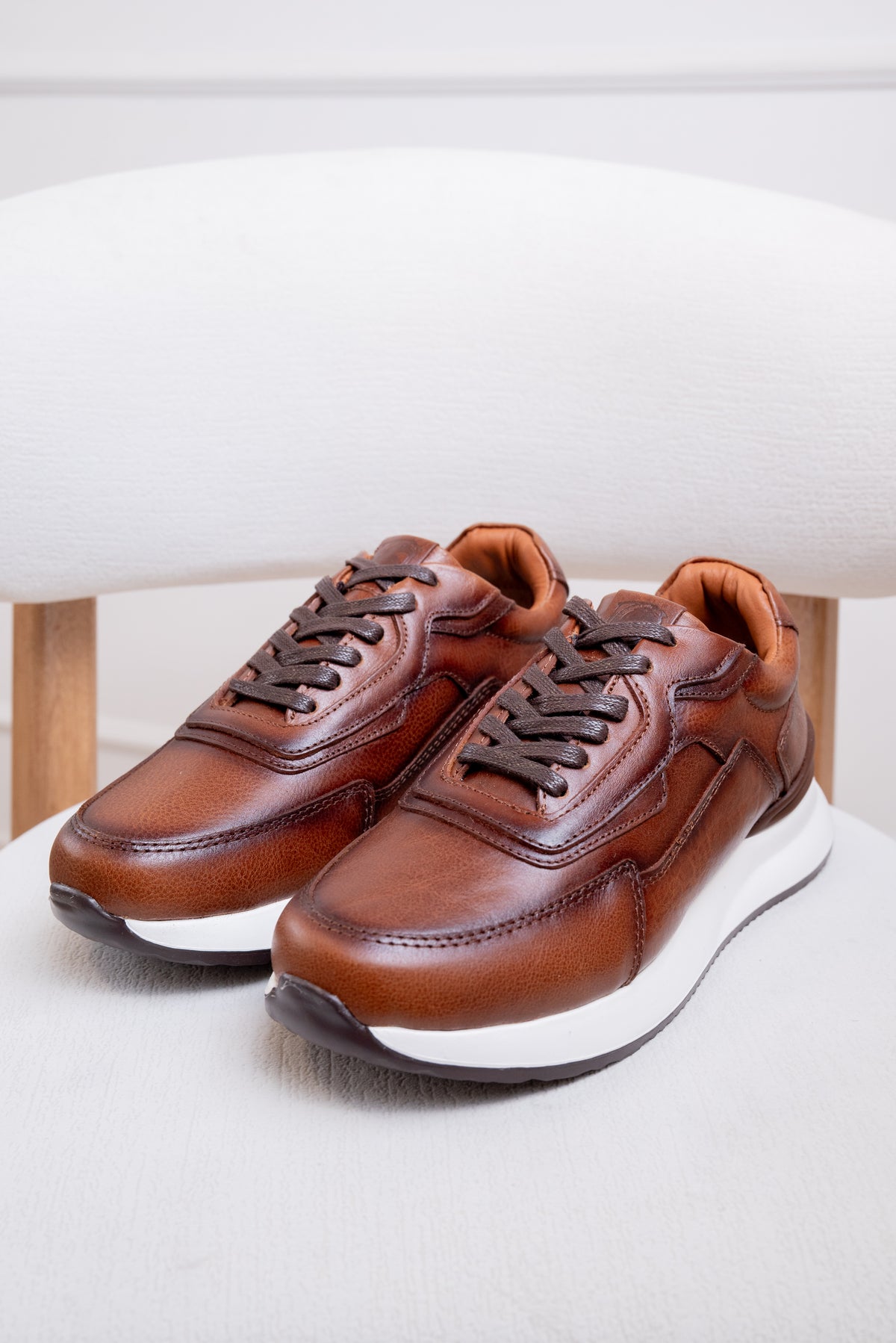 TENIS EN CUERO PARA HOMBRE RF: SPN 3316 DIFUMINADO