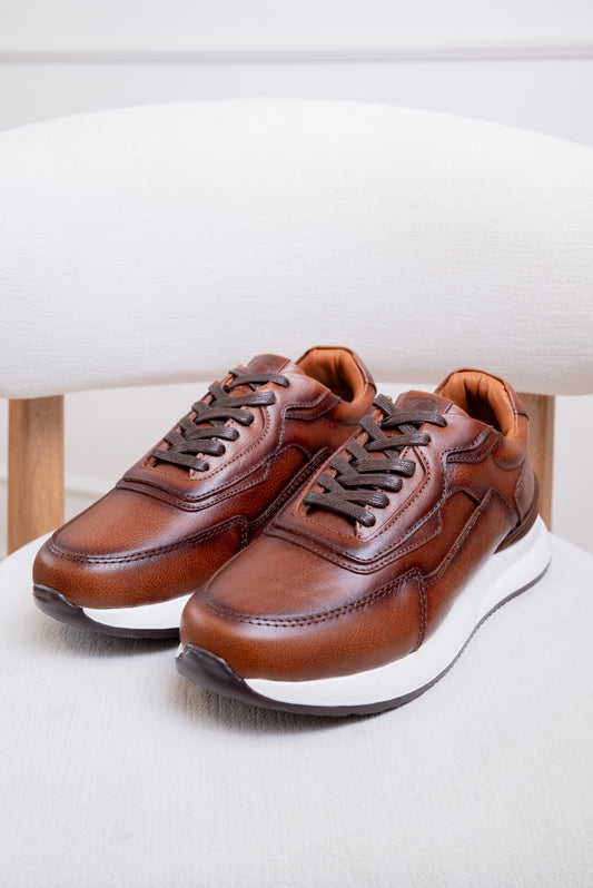 TENIS EN CUERO PARA HOMBRE RF: SPN 3316 DIFUMINADO