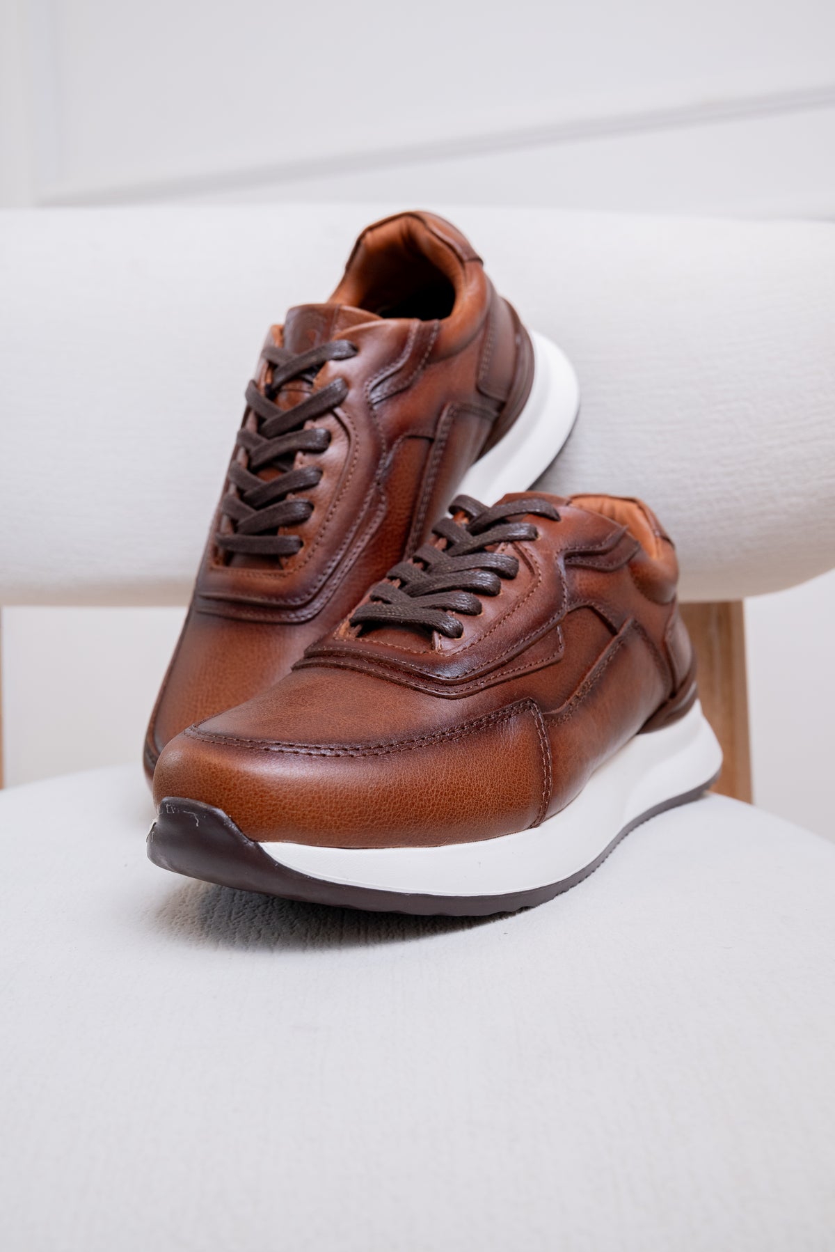TENIS EN CUERO PARA HOMBRE RF: SPN 3316 DIFUMINADO