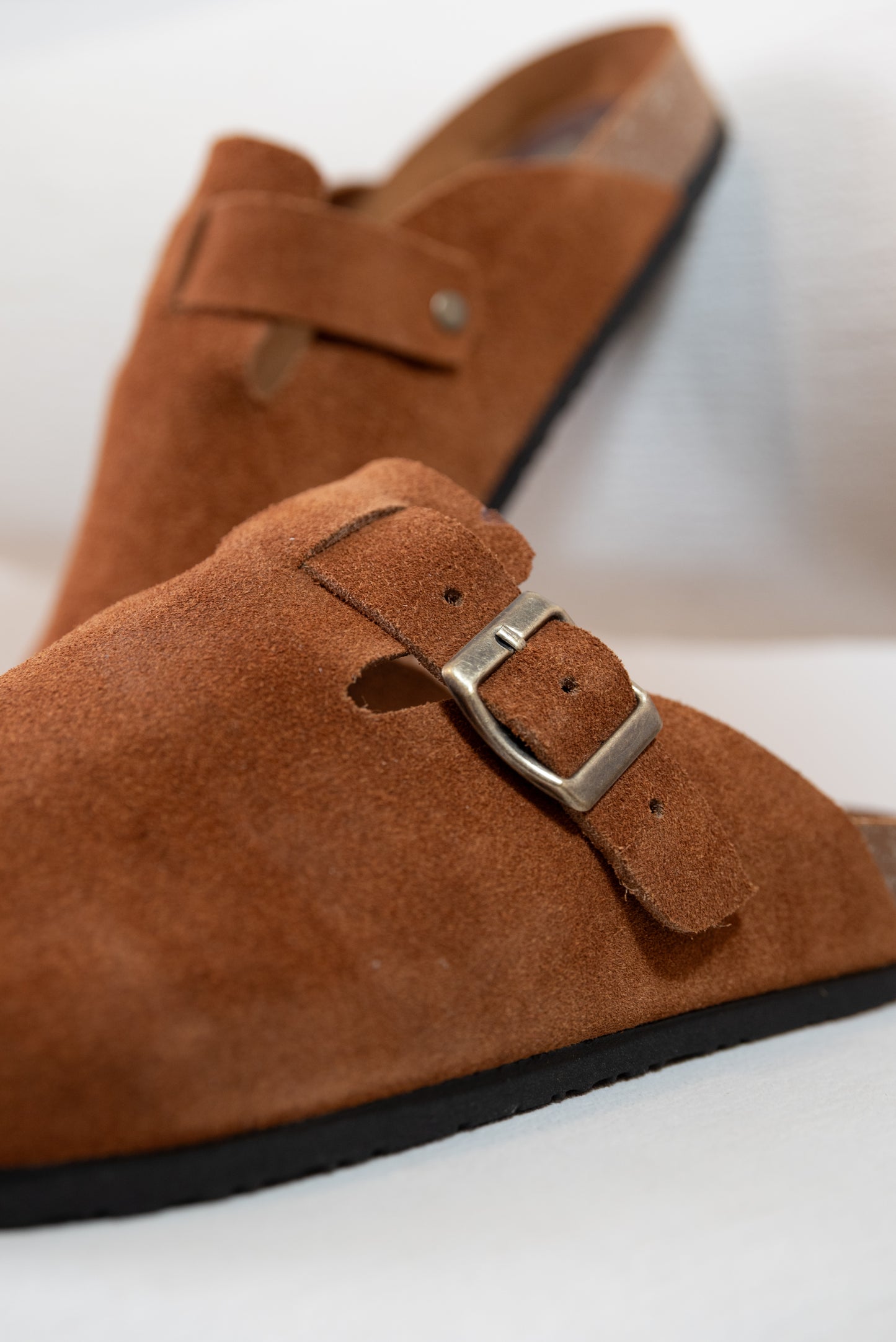 Suecos Masculinos en Cuero | Elegancia Casual -MIEL -77